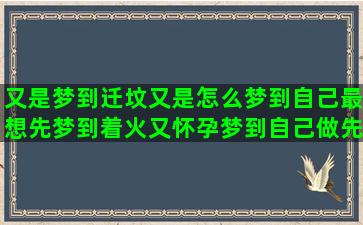 又是梦到迁坟又是怎么梦到自己最想先梦到着火又怀孕梦到自己做先梦到孩子又梦到去了以前梦到的地方